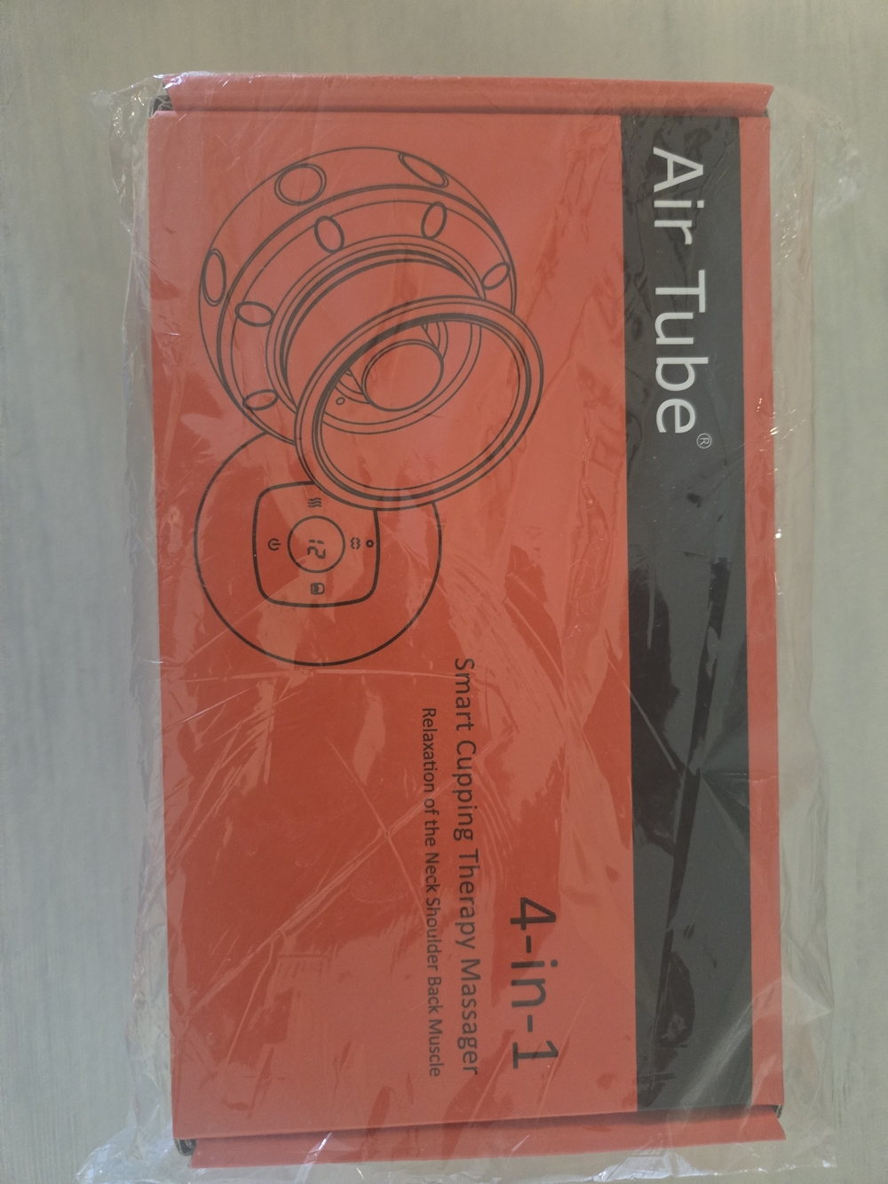 Air Tube 4-in-1 Smart Cupping Therapy Massager - Red